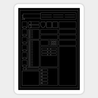 Rollplay Guild: Character Sheet Magnet